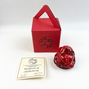 NEW Kevin Francis Face Pots Billy Bunter Flambe Greyfriars I See You Fellows Red